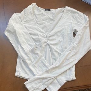 Brandy Melville white long sleeve top